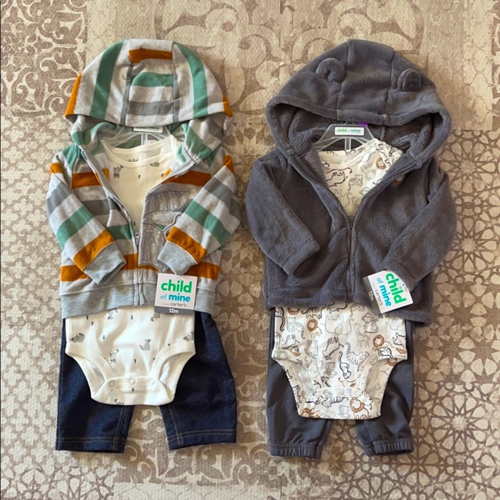 Lot of two Carter boy outfits